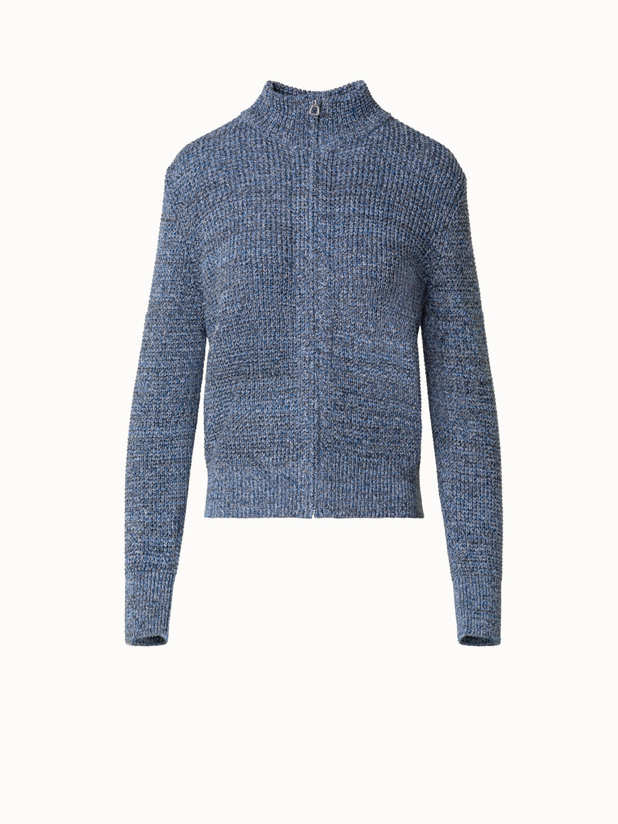 Structured Cotton Knit Cardigan 