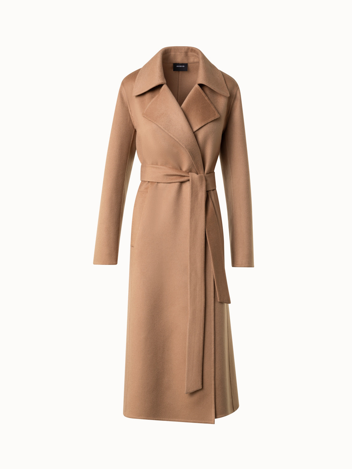 Camel wool maxi coat on sale