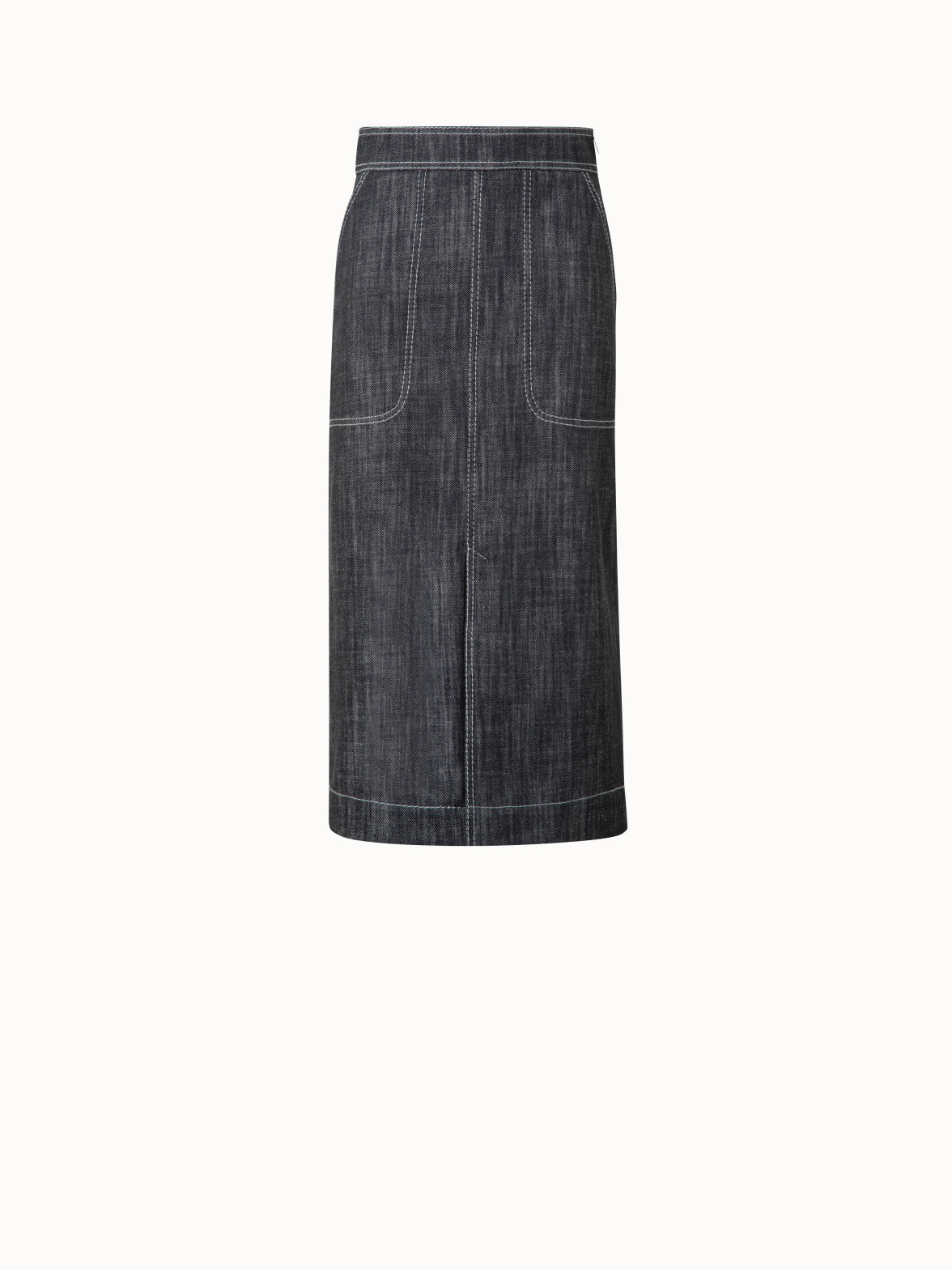 A Line Skirt in Cotton Denim