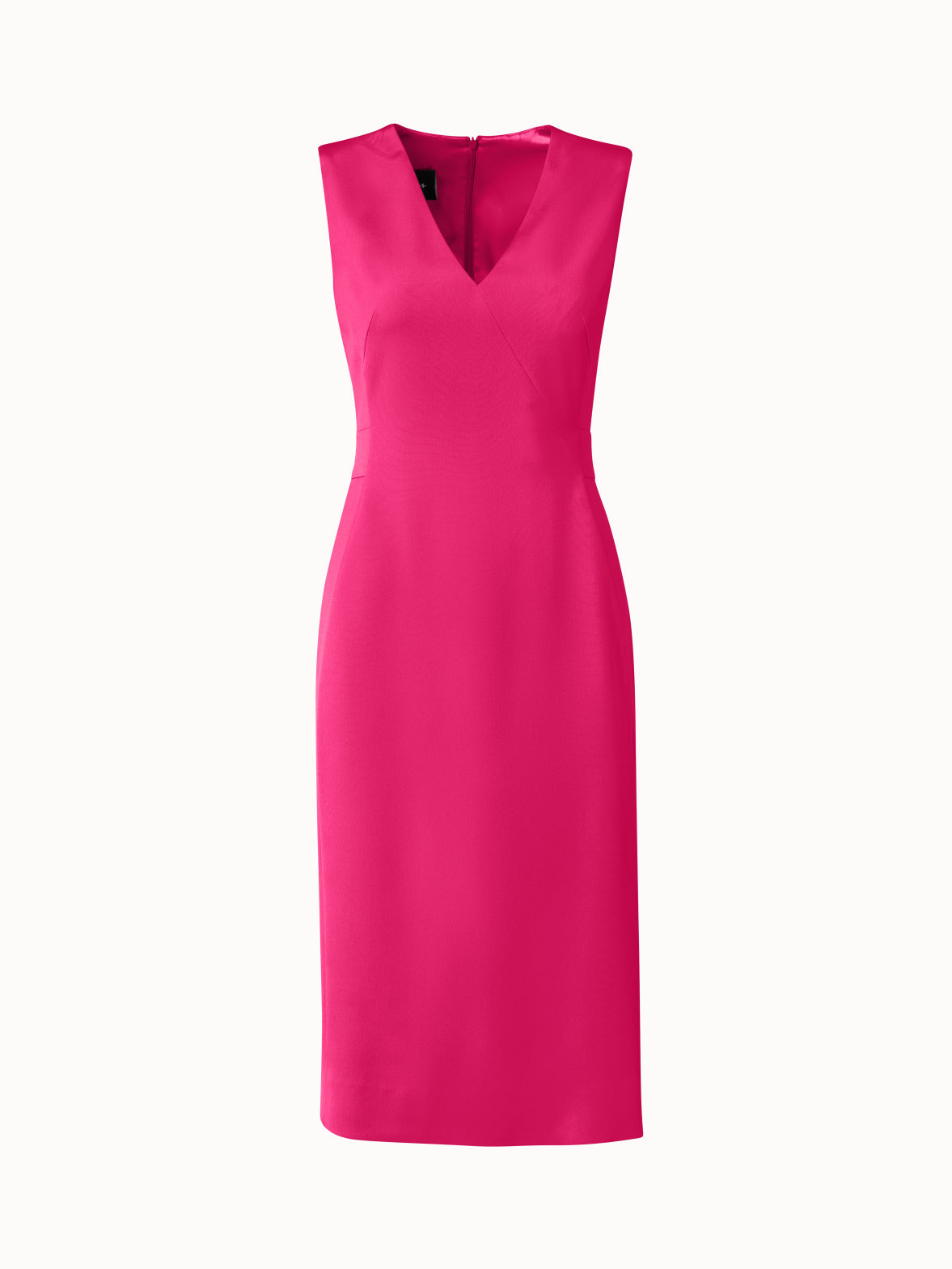 Akris Silk Stretch Crêpe Sheath Dress Magenta / 4