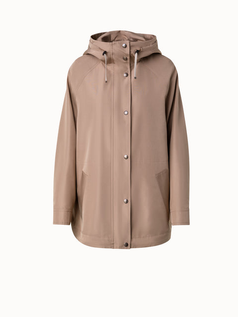 Water Repellent Parka in 100% Mulberry Silk