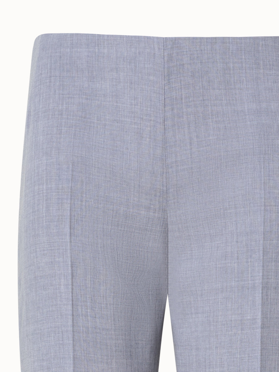 Wool Double-Face Straight Leg Pants