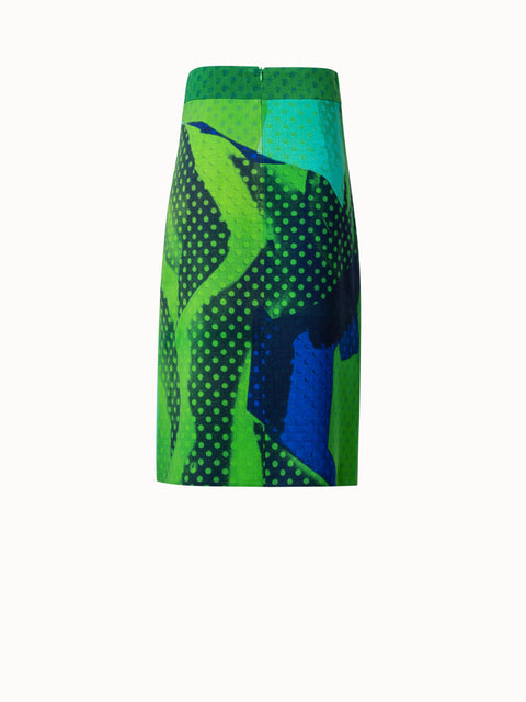 Double-Face Skirt with Superimposition Print
