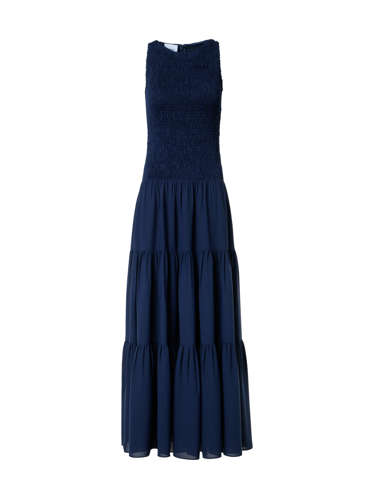 Fitted Smocked Georgette A-Line Midi Dress – Akris Inc