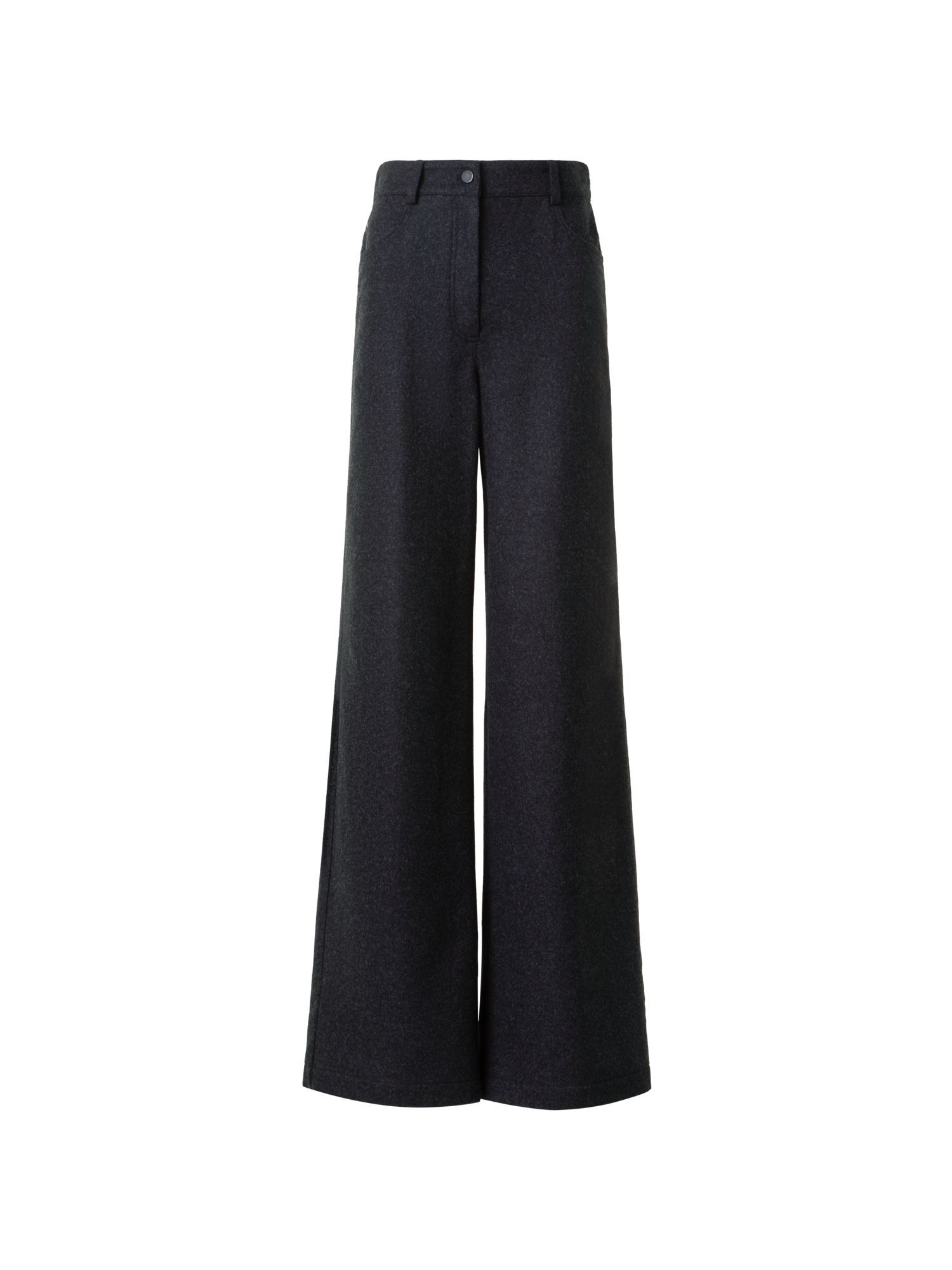 Wide Heavy Wool Flannel Pants – Akris Inc.