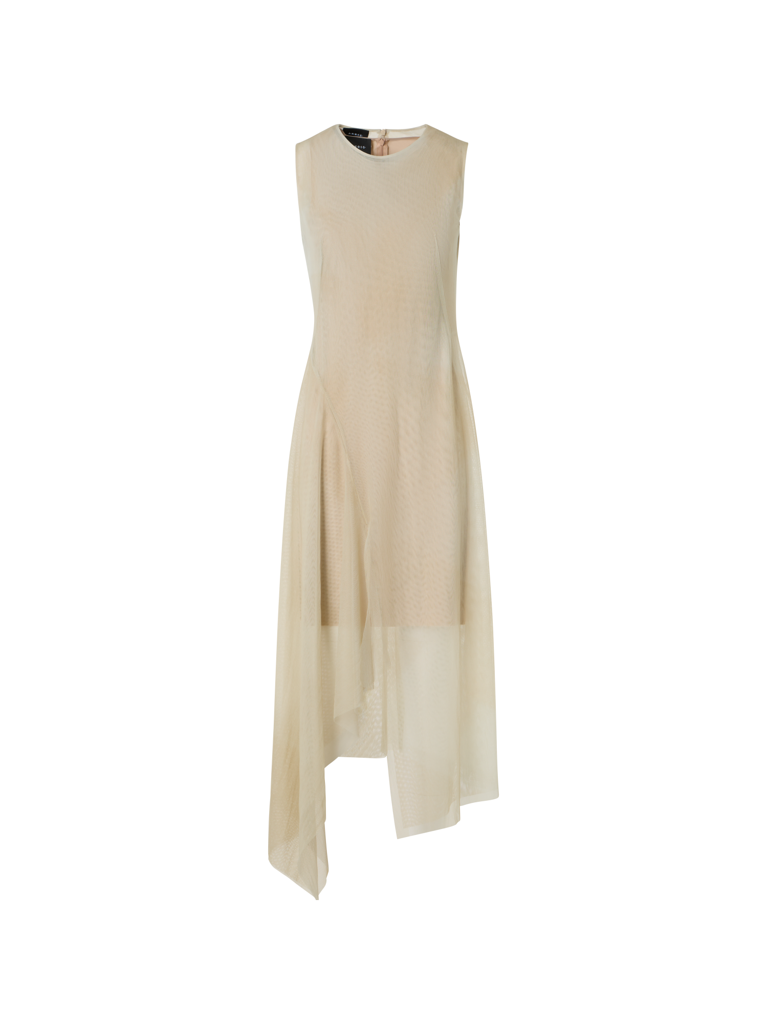 Asymmetrical Tulle Dress in Chiaroscuro Print Akris Inc. Asymmetrical Tulle Dress in Chiaroscuro Print Akris Inc.
