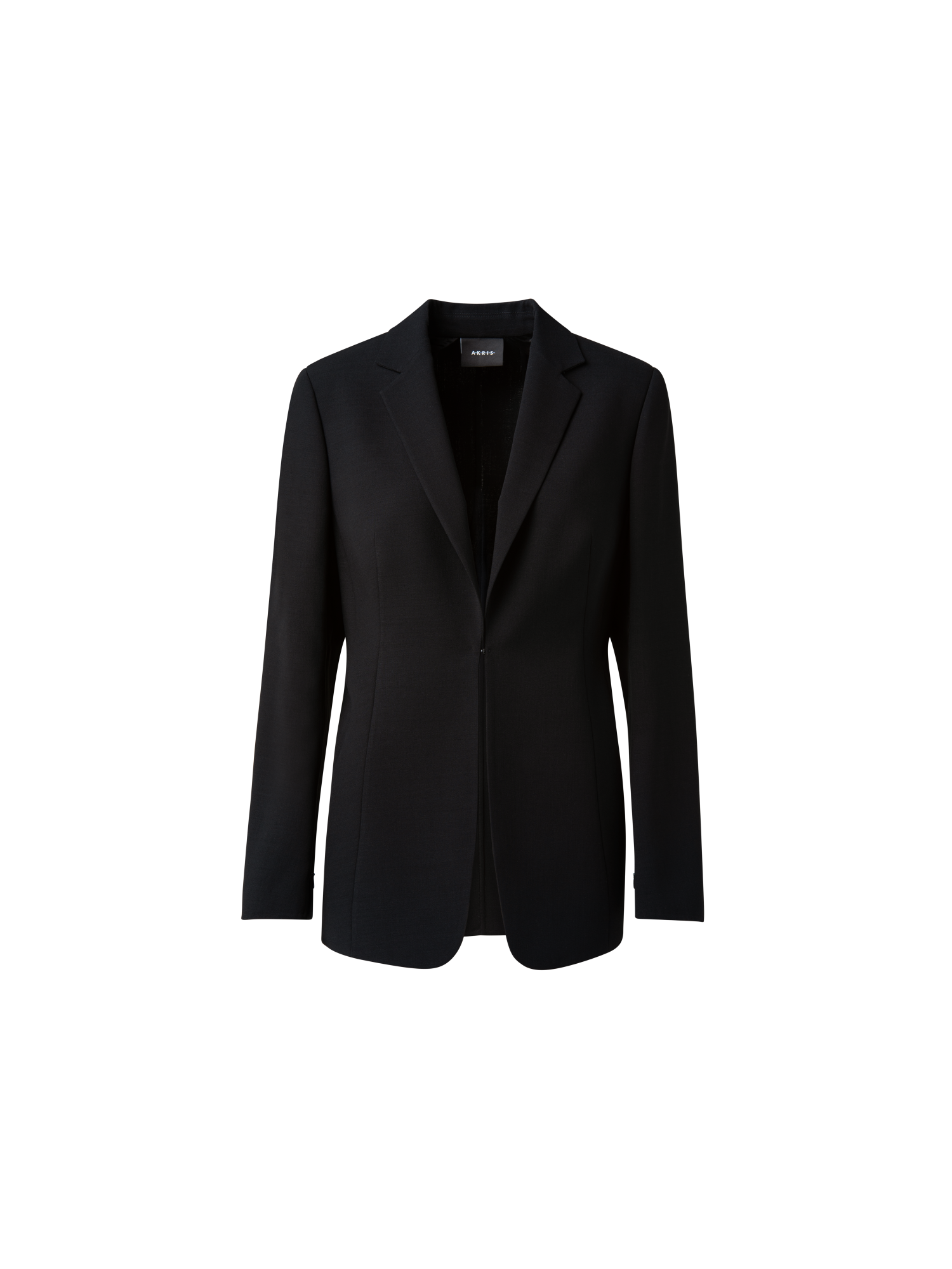 Wool Double-Face Blazer with a Leather-Lined Collar – Akris Inc.