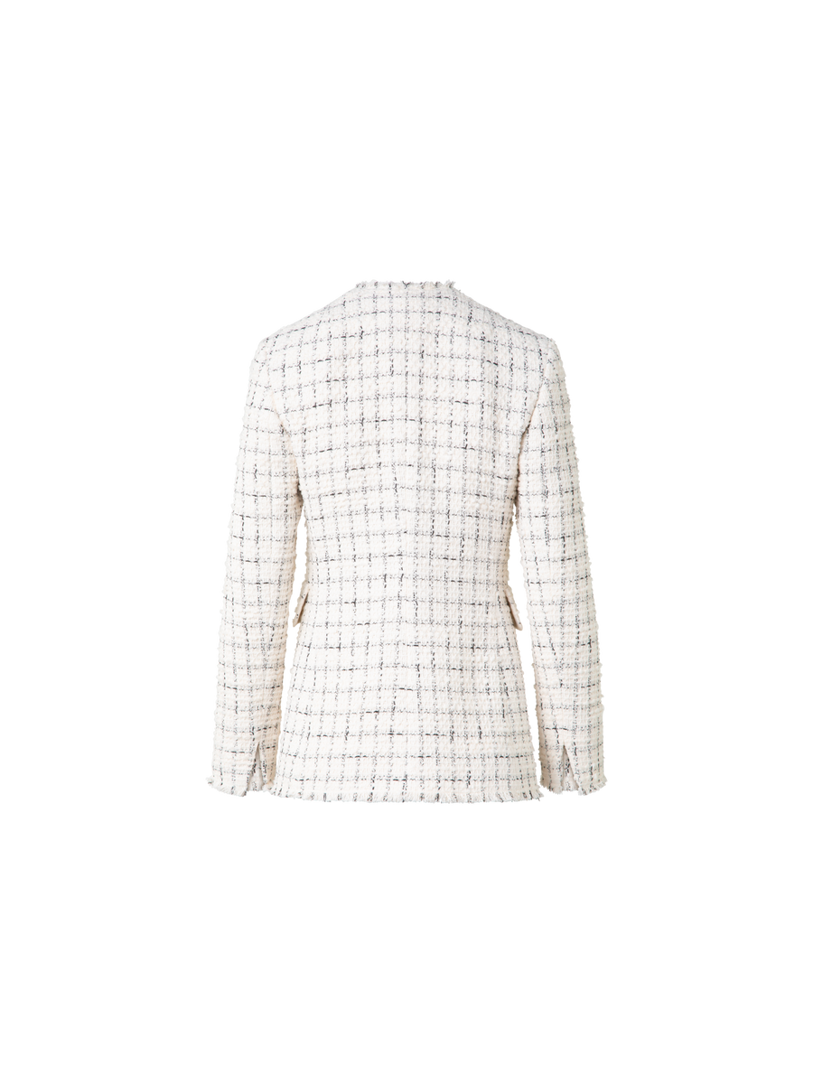L'AUBE BLANC / Fringe tweed Jacke Fringe tweed Jacket – L'AUBE BLANC L'AUBE BLANC / Fringe tweed Jacke Fringe tweed Jacket – L'AUBE BLANC