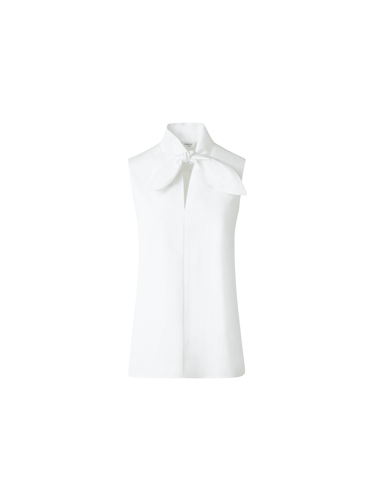 Sleeveless Cotton Tie Knot Blouse – Akris Inc