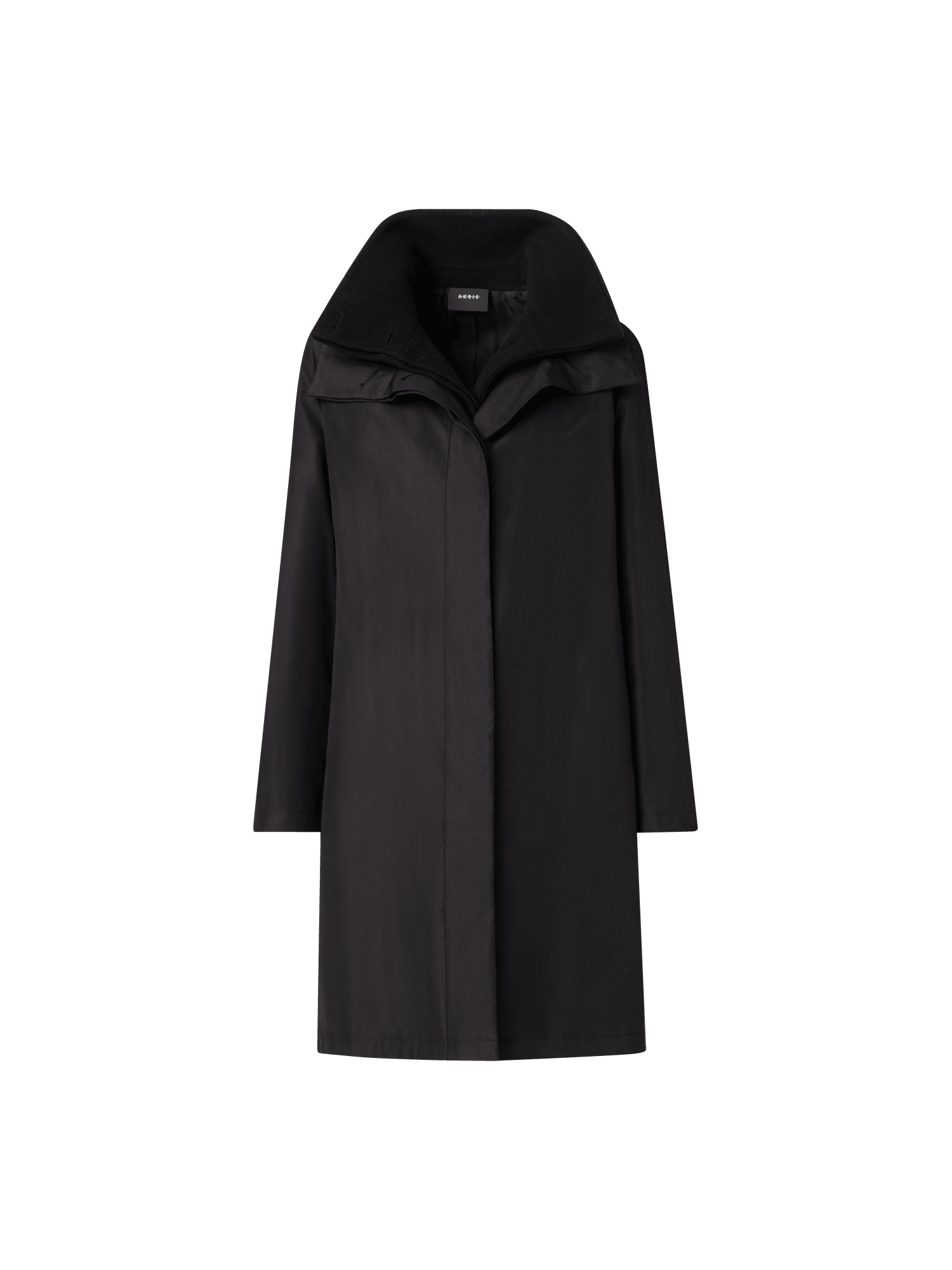 Layered Wool Coat with Removable Silk Layer – Akris Inc.