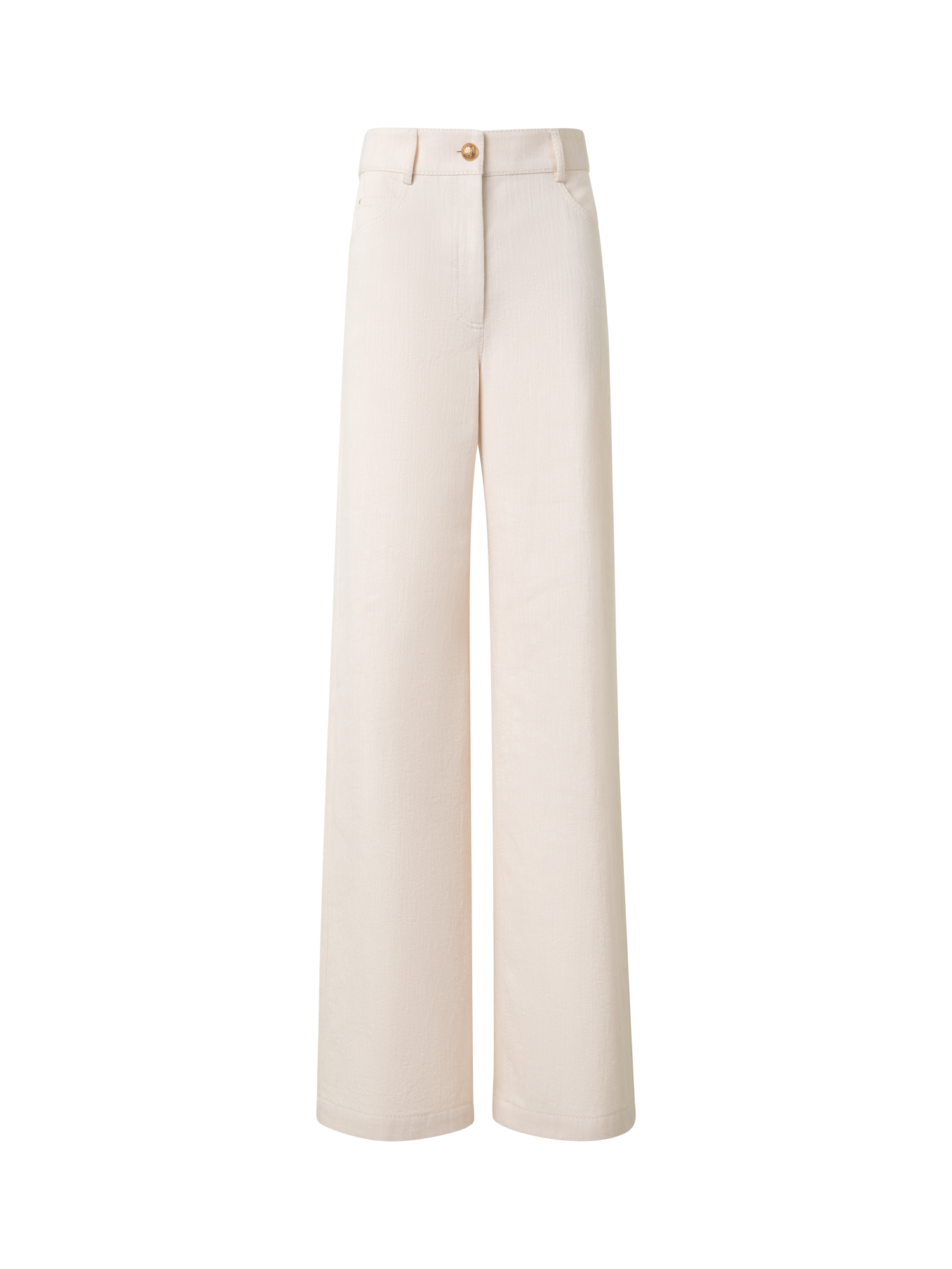 Wide Cotton Wool Denim Pants – Akris Inc.