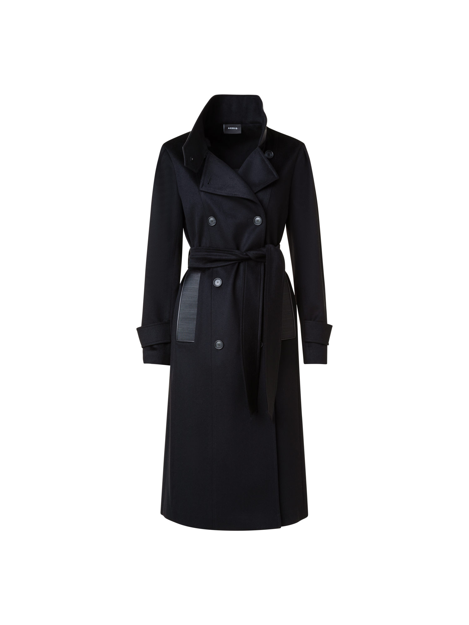 ジャケット・アウター CASHMEREWOOLMOSSERSOUTIEN COLLAR COAT Cashmere Coat with Horsehair Collar and Pocket – Akris Inc.