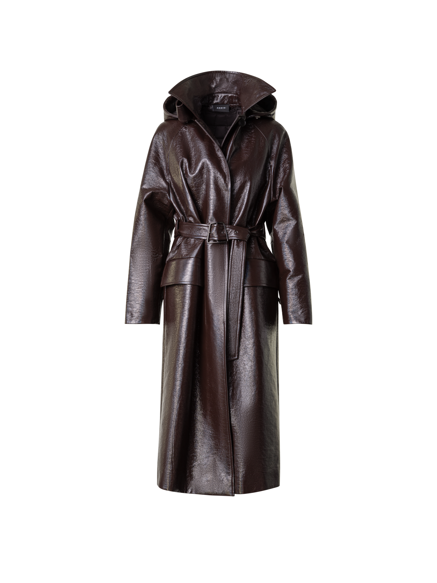 Lacquer Cotton Trench Coat with Detachable Hood – Akris Inc.