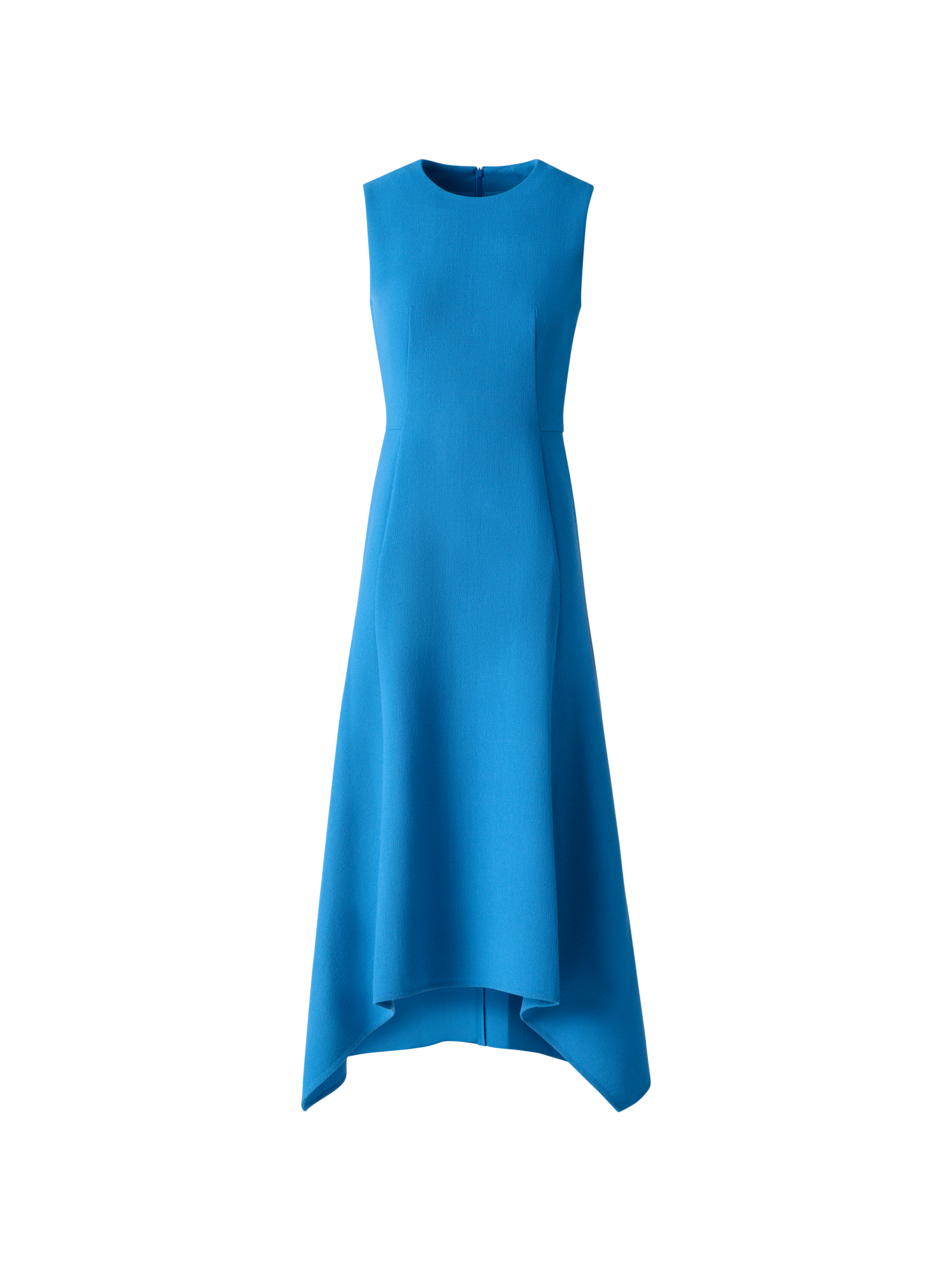Asymmetrical Wool Crêpe Double-Face Midi Dress – Akris Inc