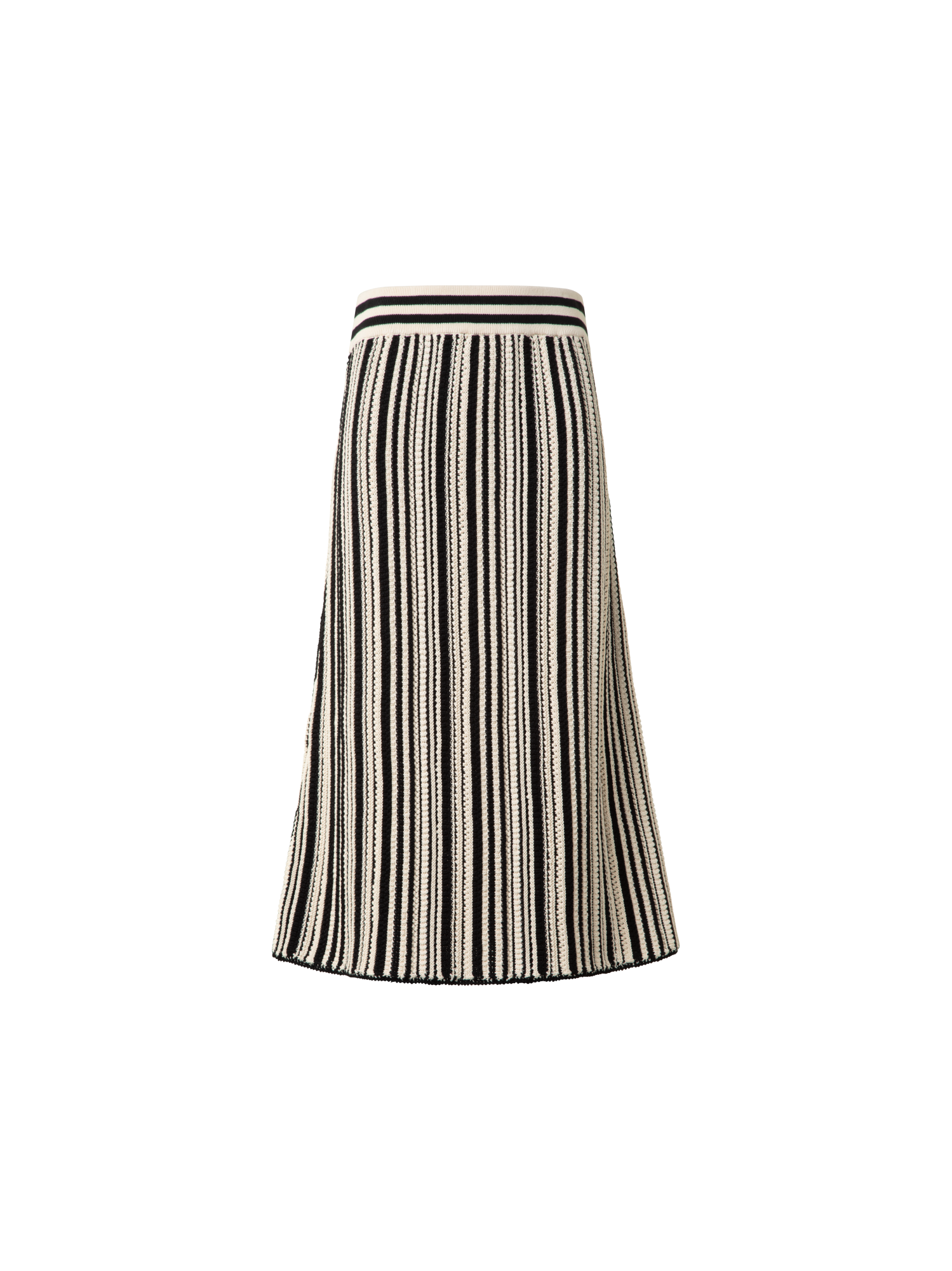 Striped Midi Skirt in Chunky Knit Cotton – Akris Inc.