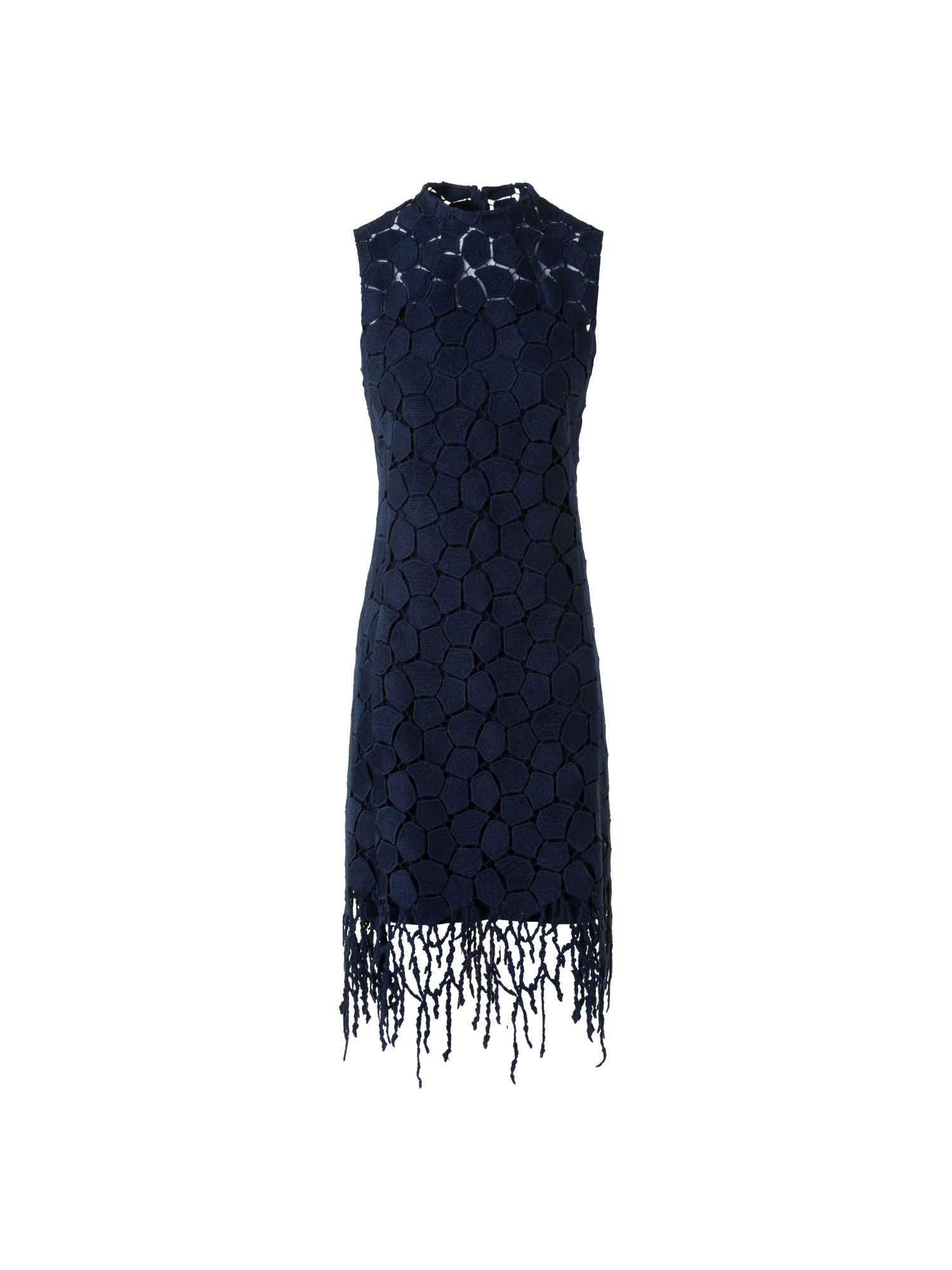 Fringe Sheath Dress in Lapis Lazuli Embroidery – Akris Inc.