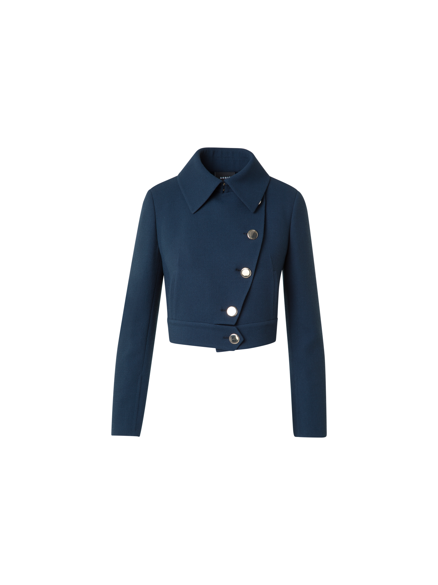 Asymmetrical Short Jacket in Wool Double-Face – Akris Inc.