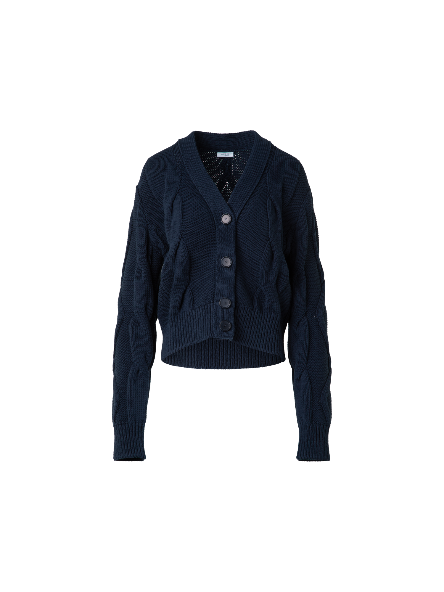 Cardigan in Chunky Cotton Cable Knit – Akris Inc.