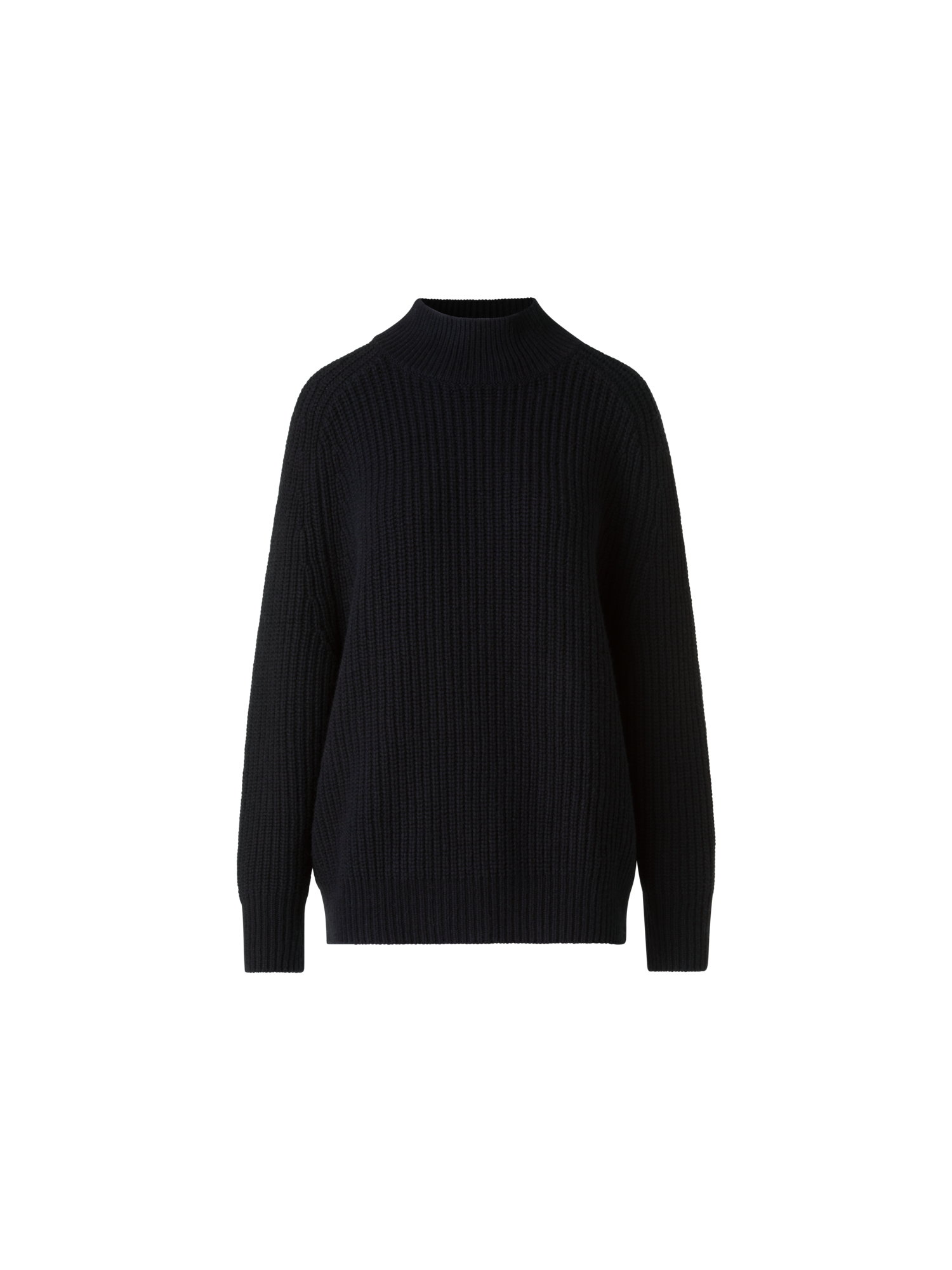 Oversized Wool Cashmere Mock Neck Knit Sweater – Akris Inc.