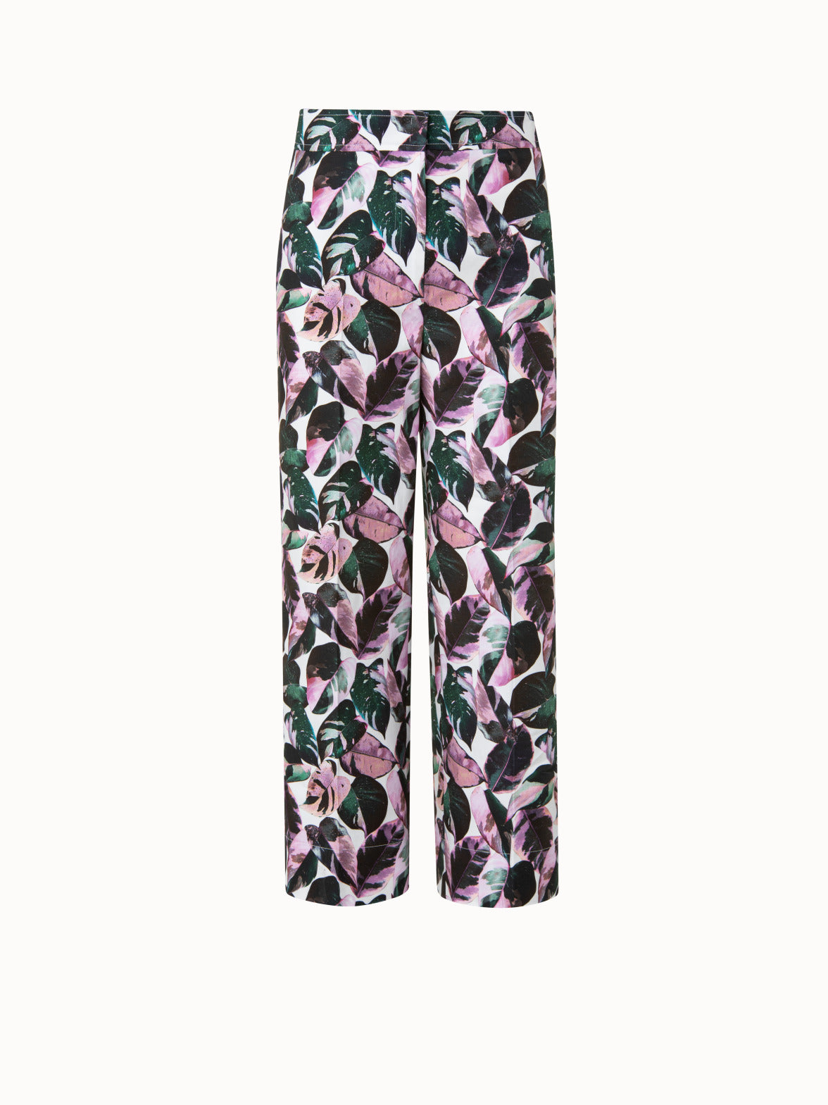 Chieko Pant In Printed Cotton Stretch Gabardine