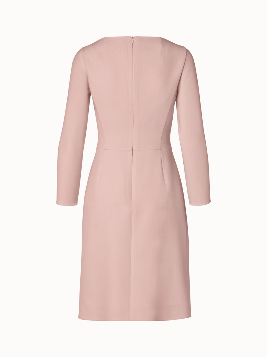 Wool Stretch Double-Face A-Line Dress