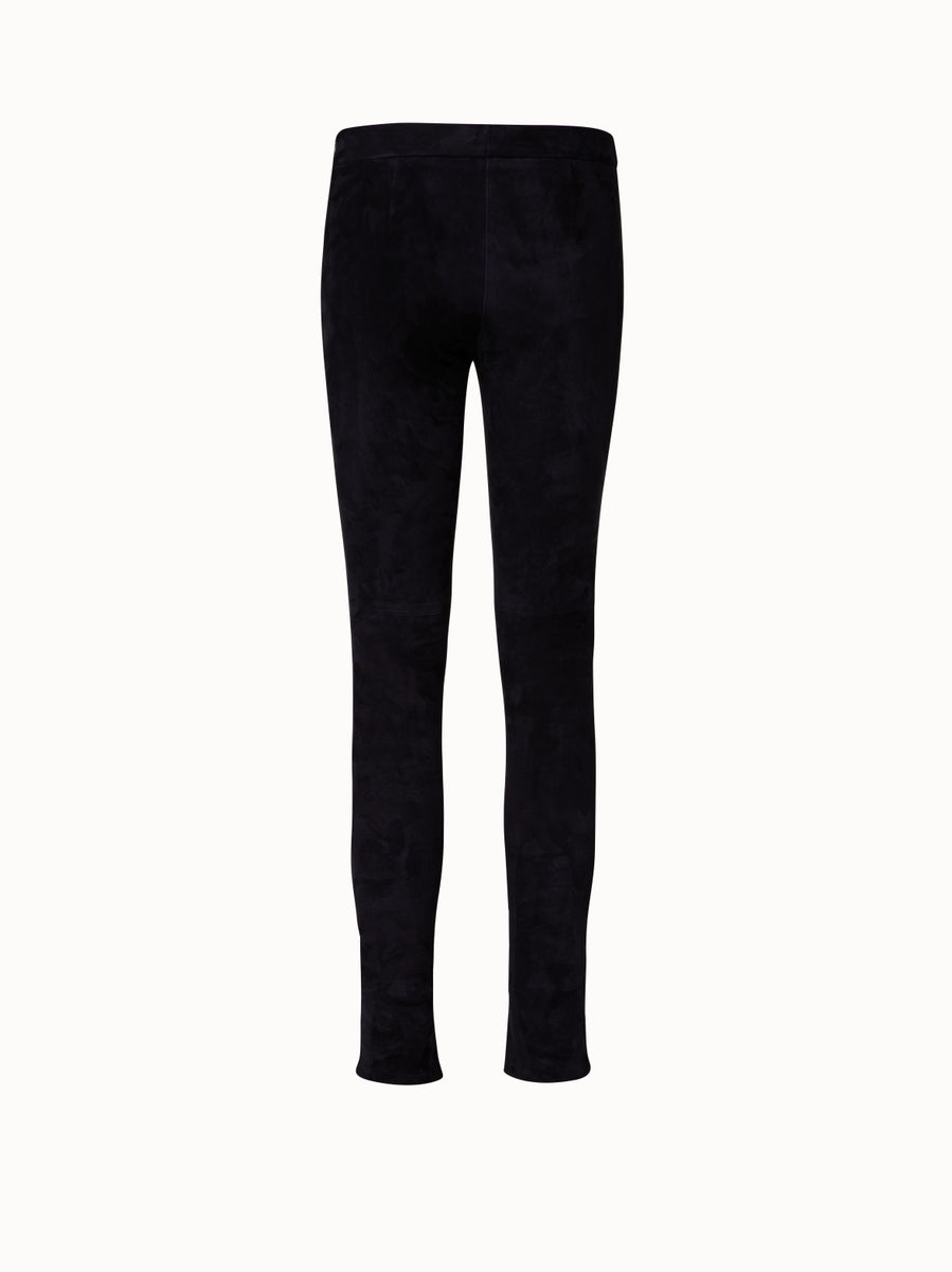 Lamb Suede Stretch Leather Pant