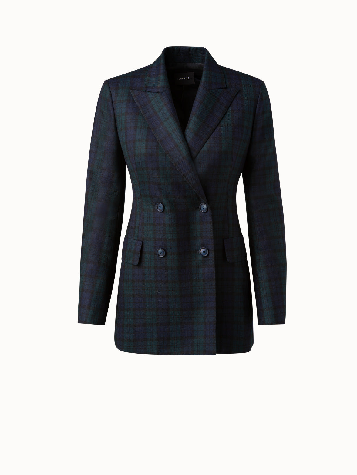 Cashmere Double Face Check Jacket