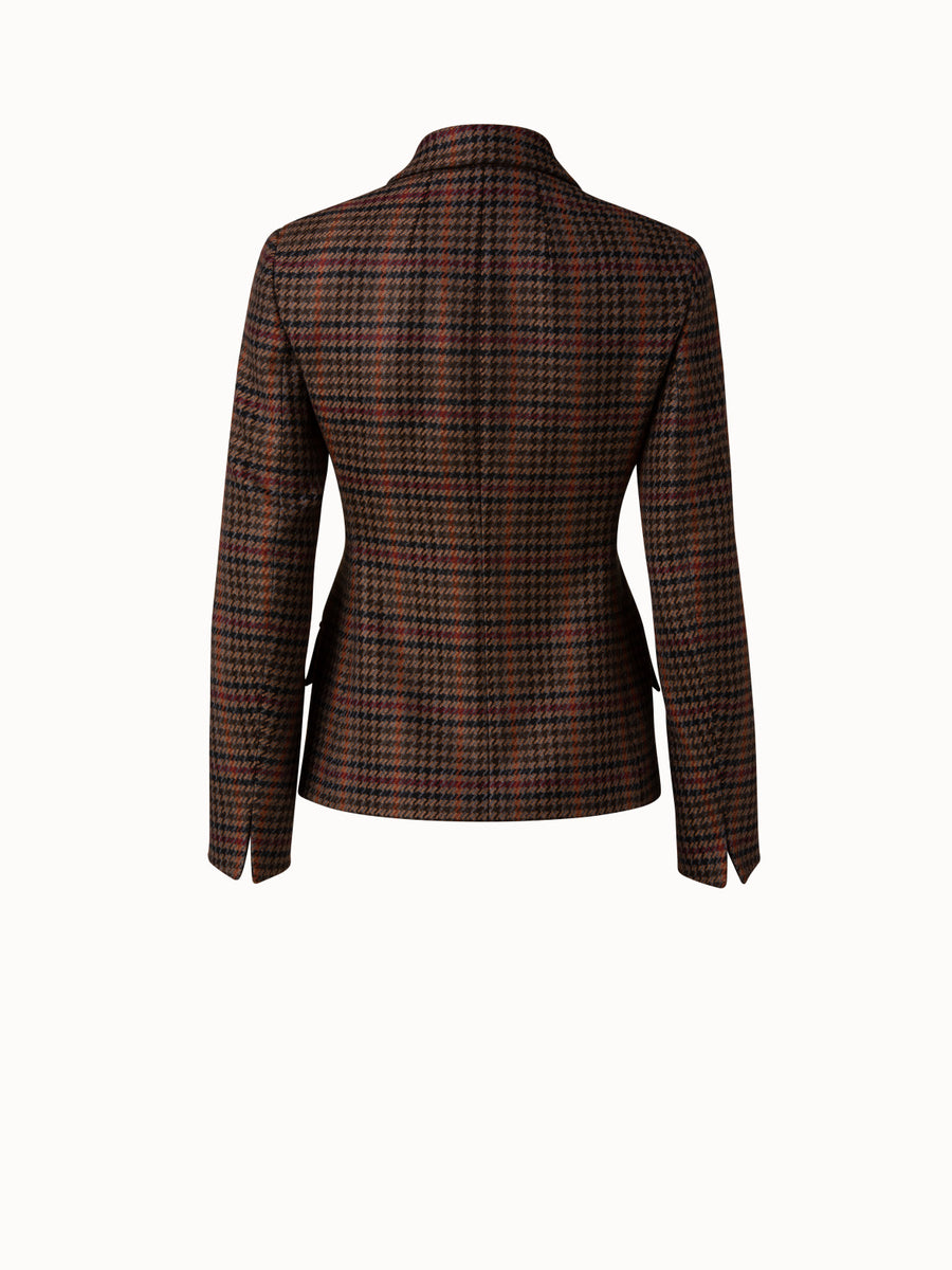 Checked Wool Double-Face Jacket