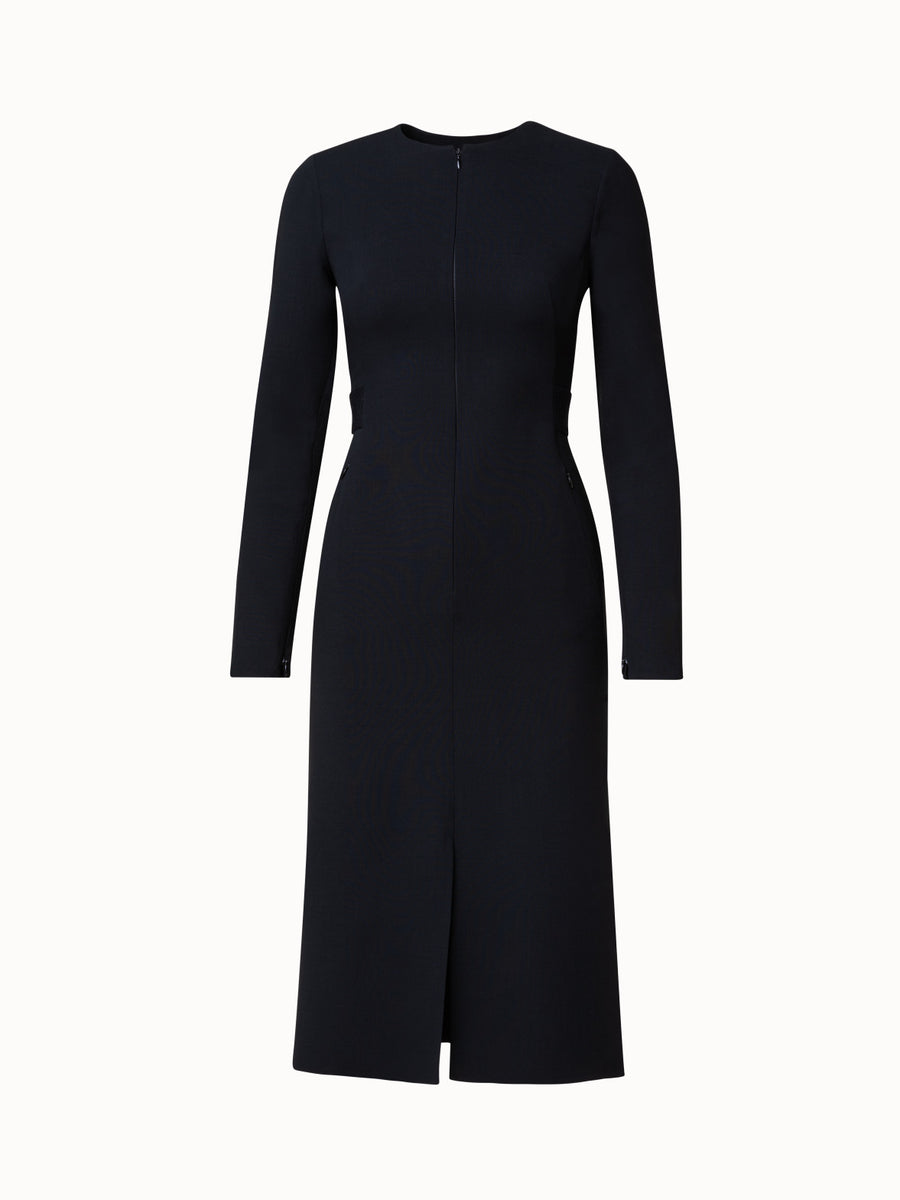 Wool Double-Face Midi Dress