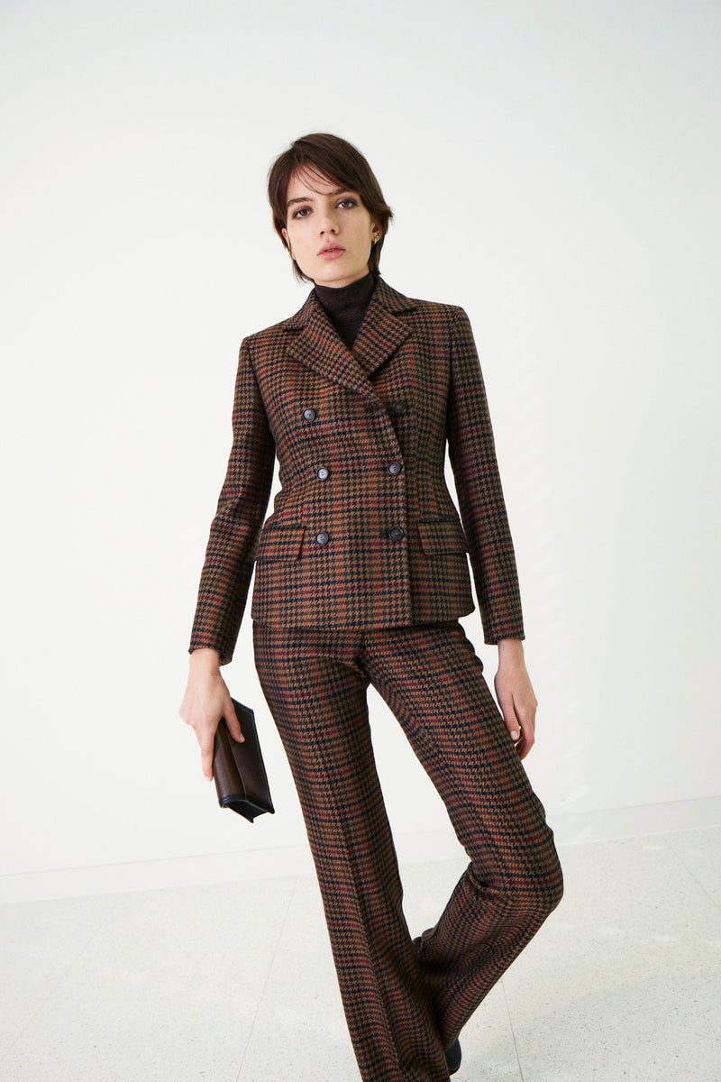 Wool Check Coat – La Garçonne