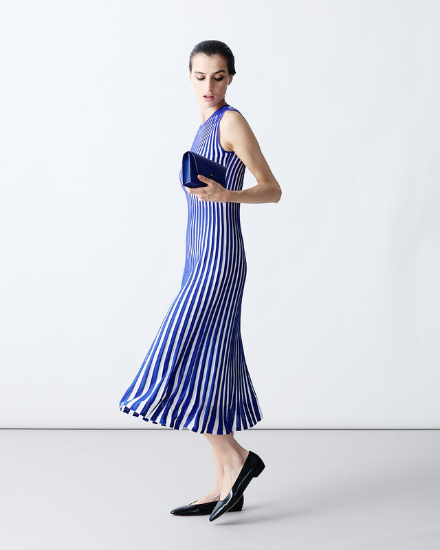 akris cocktail dresses Cotton Silk Cocktail Dress with Waves Black / 4