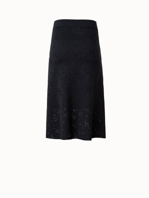 Knit Skirt with Star Intarsia