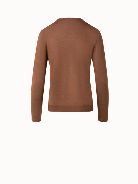 Crew Neck Cashmere Silk Sweater