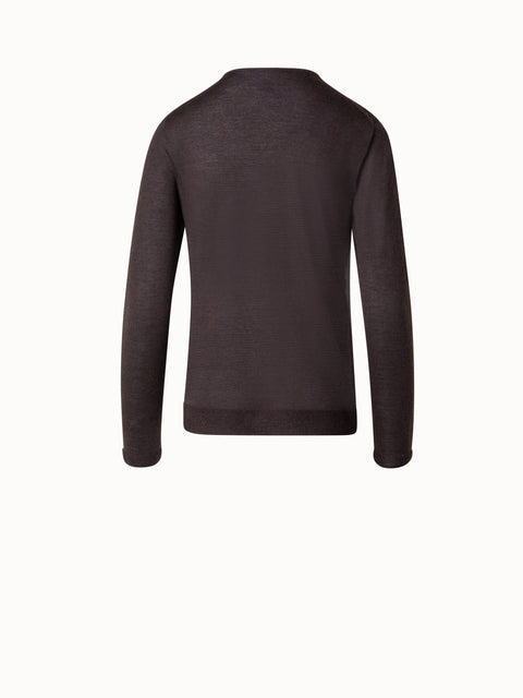 Crew Neck Cashmere Silk Sweater