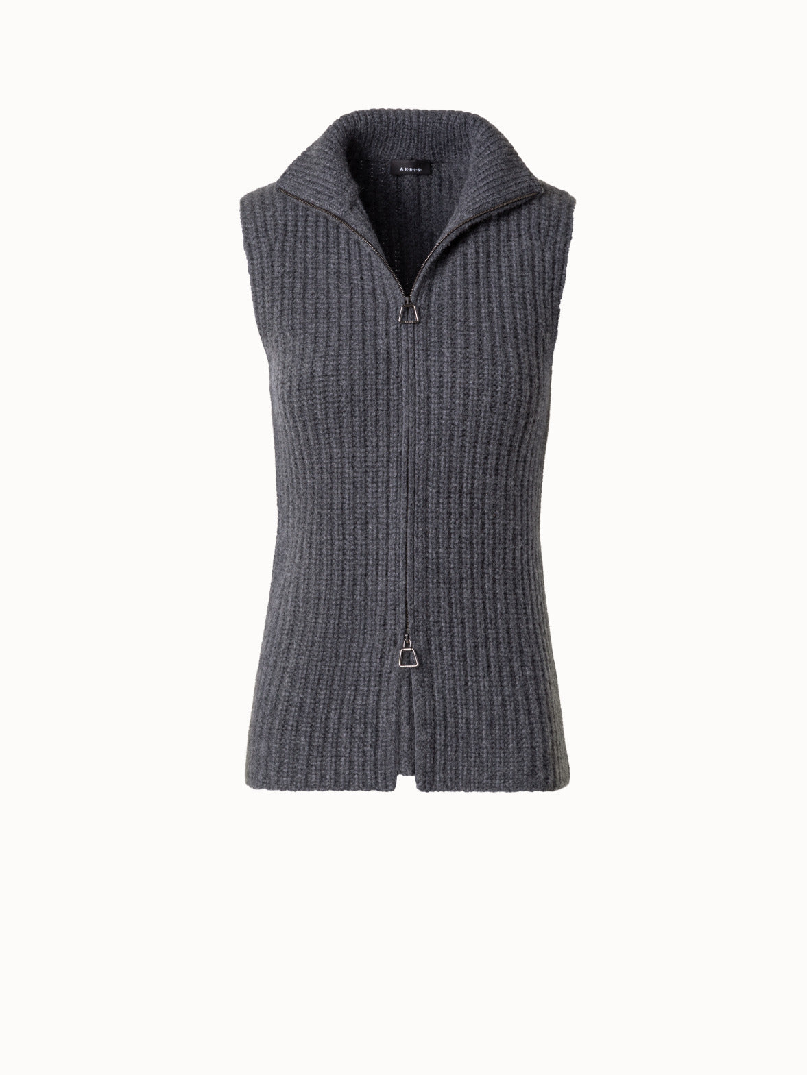 Sleeveless Cashmere Heavy Knit Gilet