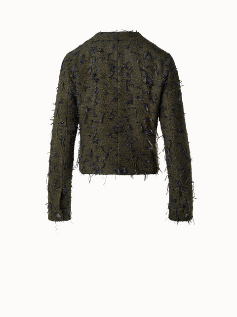 Sequined Bouclé Short Jacket