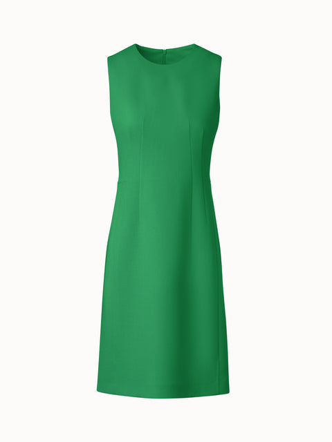 Sheath Dress in Wool Crêpe Double-Face