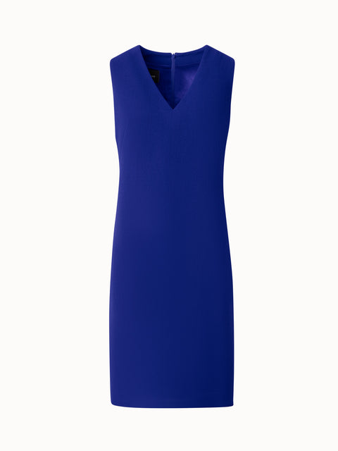 Sheath Dress in Wool Crêpe Double-Face