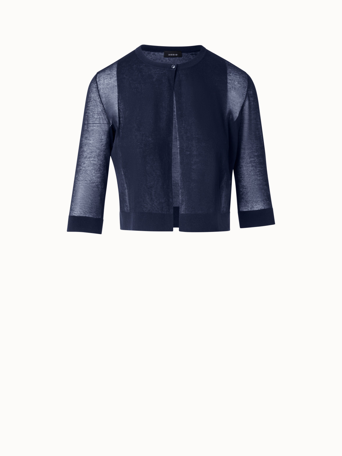 Bolero Navy Plus Size Navy Blue Bolero Knit Cardigan SHOWMALL Plus