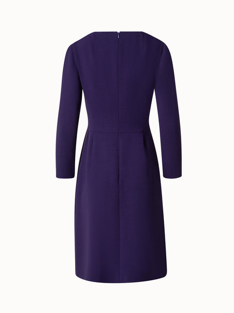 Wool Stretch Double-Face Dress