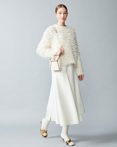 Allover Loops Wool Silk Cashmere Sweater