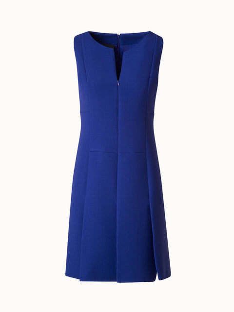 A-Line Wool Double-Face Sheath Dress