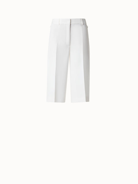 Shantung Silk City Bermuda Shorts