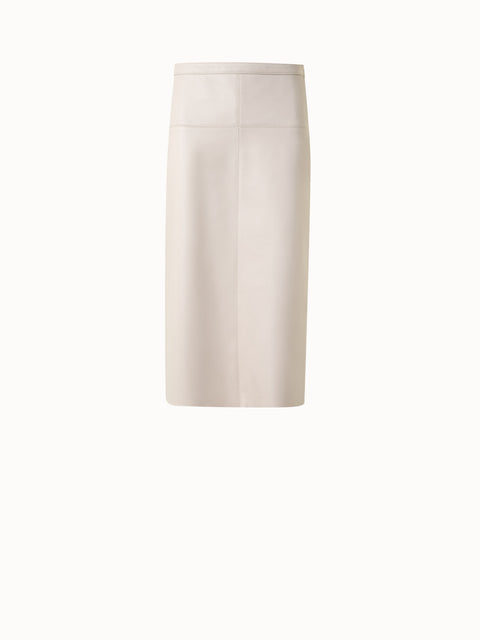 Lamb Nappa Leather Pencil Skirt