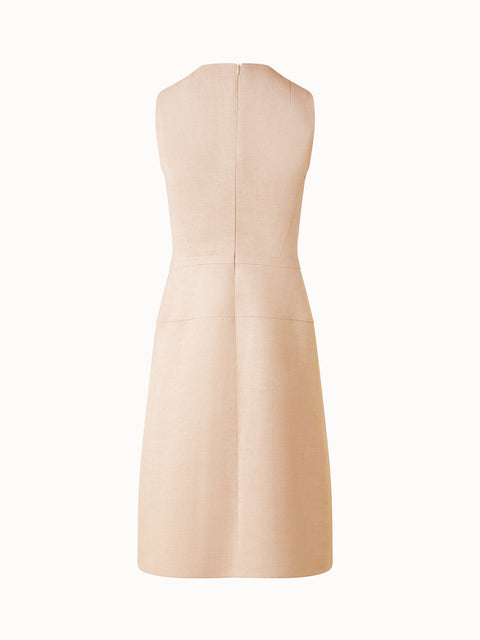 A-Line Sheath Dress in Linen Double-Face