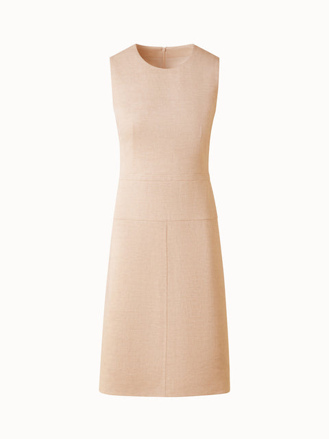 A-Line Sheath Dress in Linen Double-Face