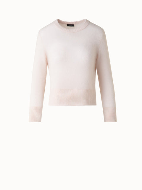 Cashmere Silk Sweater with Bracelet Sleeves