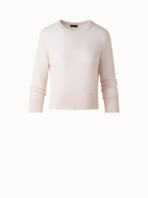 Cashmere Silk Sweater with Bracelet Sleeves