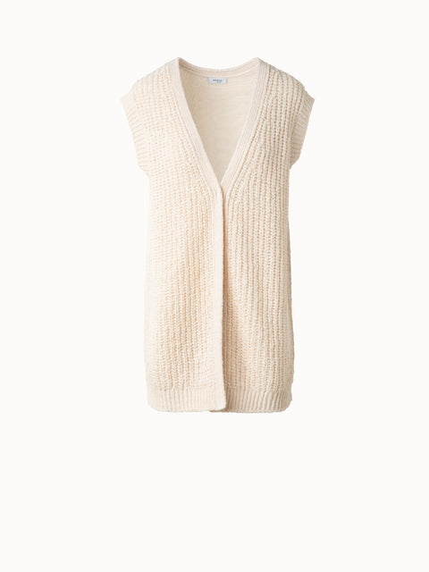 Long Chunky Knit Gilet