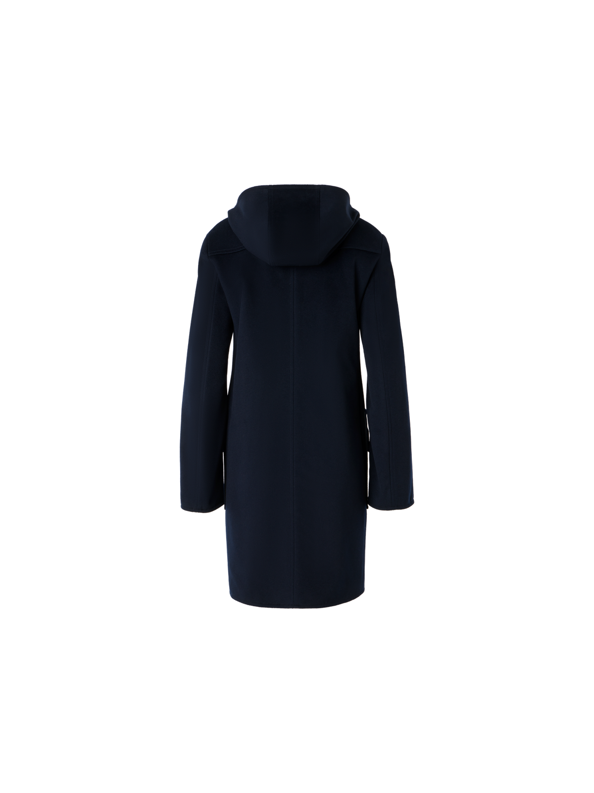 Designer Reversible Wool and Shell Coat - black - navy - blue - multicolor